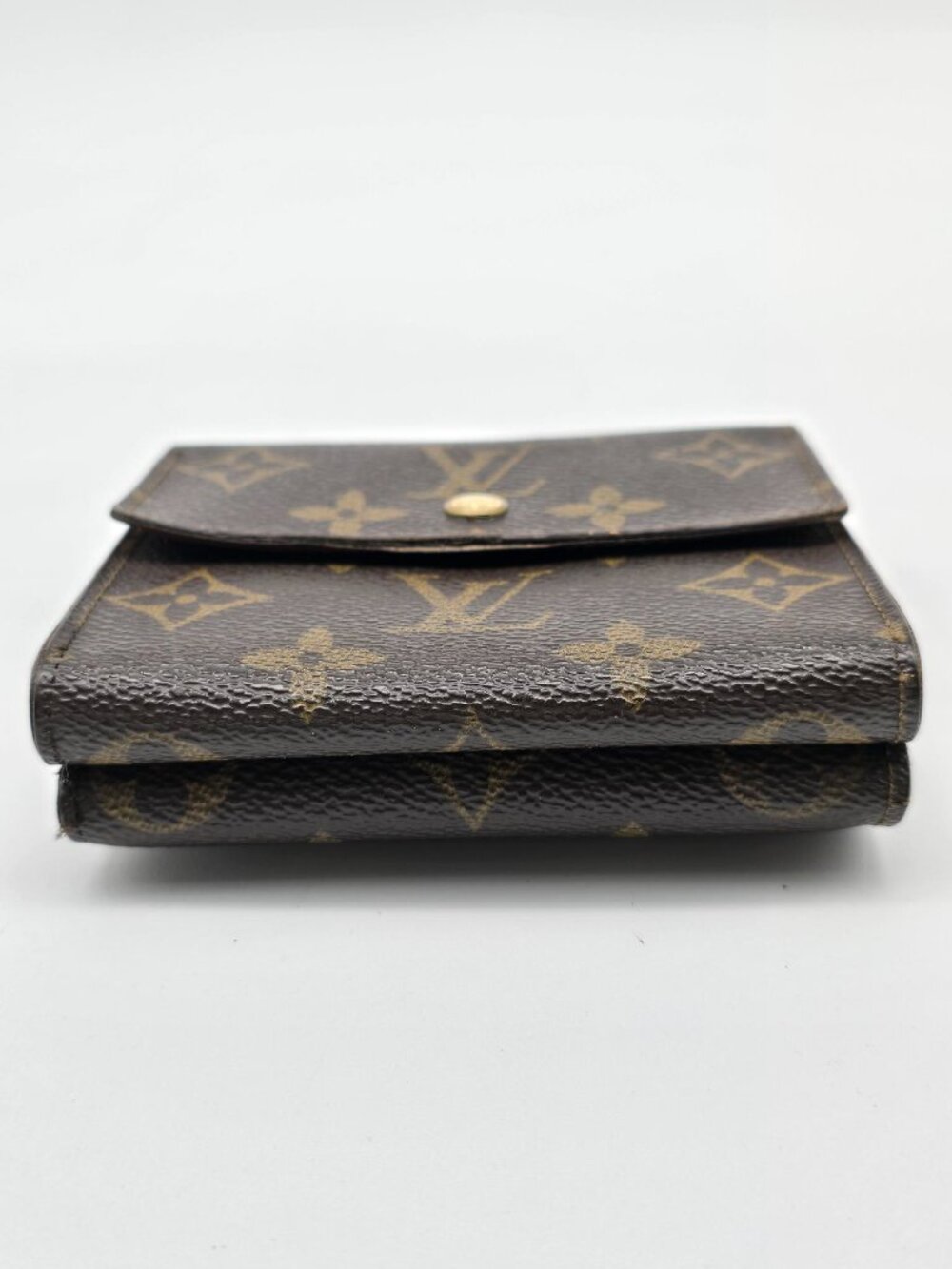 Authentic Louis Vuitton Monogram Canvas Compact Flap Snap Wallet Brown LV - Picture 6 of 16